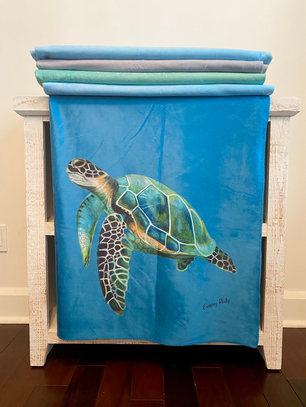 Sea Turtle Sherpa Blanket