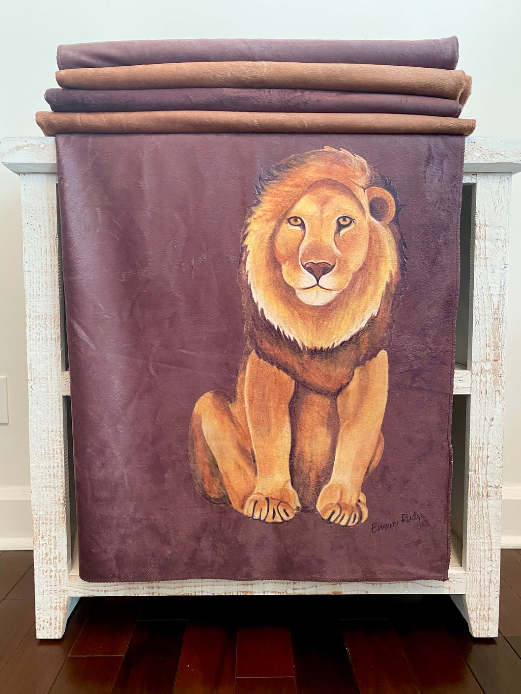 Lion Sherpa Blanket