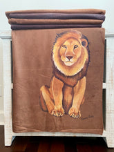 Load image into Gallery viewer, Lion Sherpa Blanket
